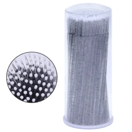 Мікробраші глітерні в тубі (100 шт), чорні