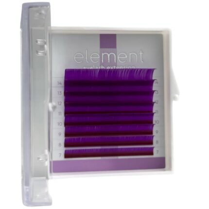 Вії ELEMENT VIOLET mix -0,07 С -7-14 мм -8 ліній