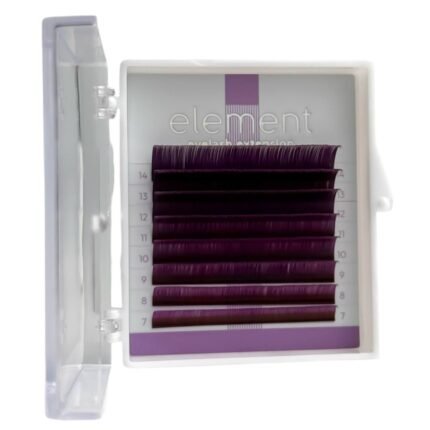 Вії ELEMENT OMBRE VIOLET mix -0,07 СC -7-14 мм -8 ліній