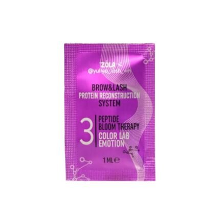 ZOLA x Yuliya Lash Vin COLOR LAB EMOTION Склад для ламінування в саше 03 PEPTIDE BLOOM THERAPY (3 х 1 мл